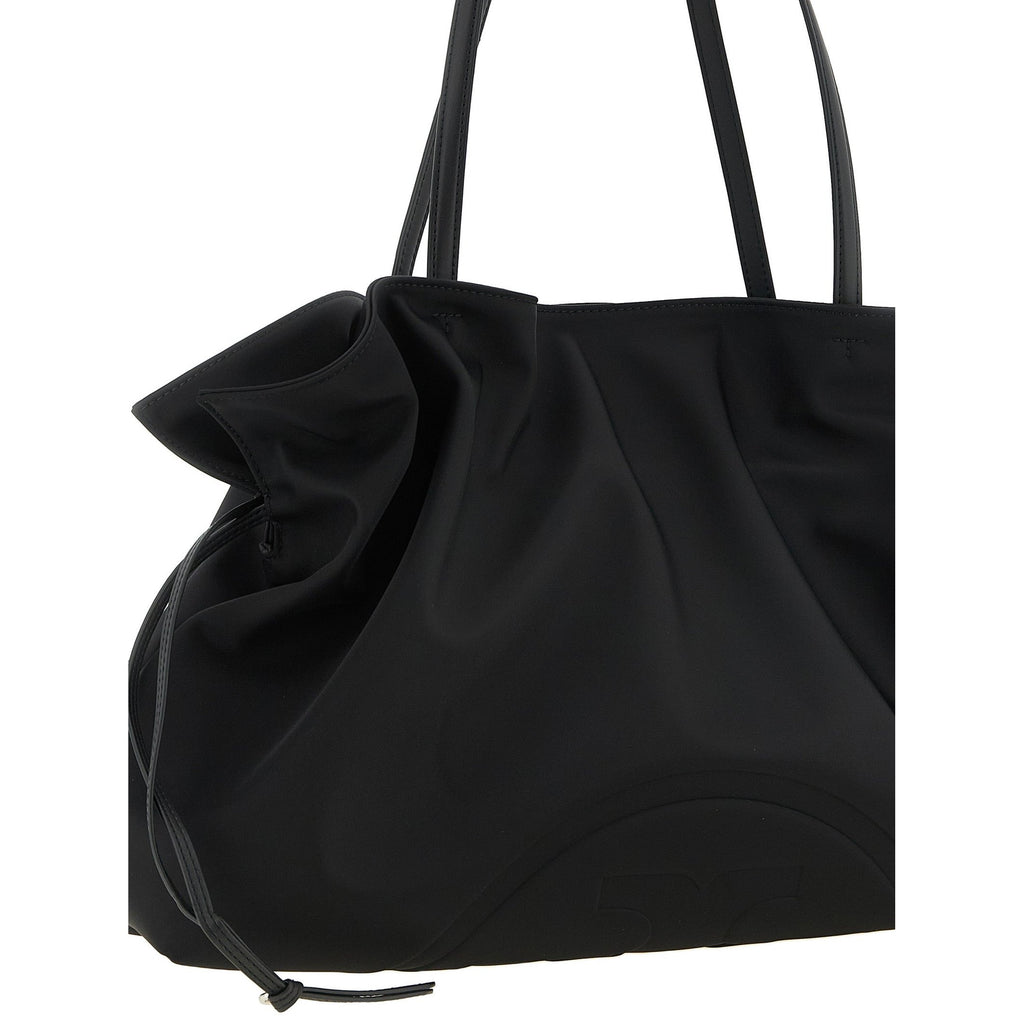 Black Polyamide Shoulder Bag