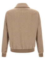 Beige Wool Full-Length Jacket