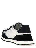 Bicolor Calfskin Athletic Sneakers