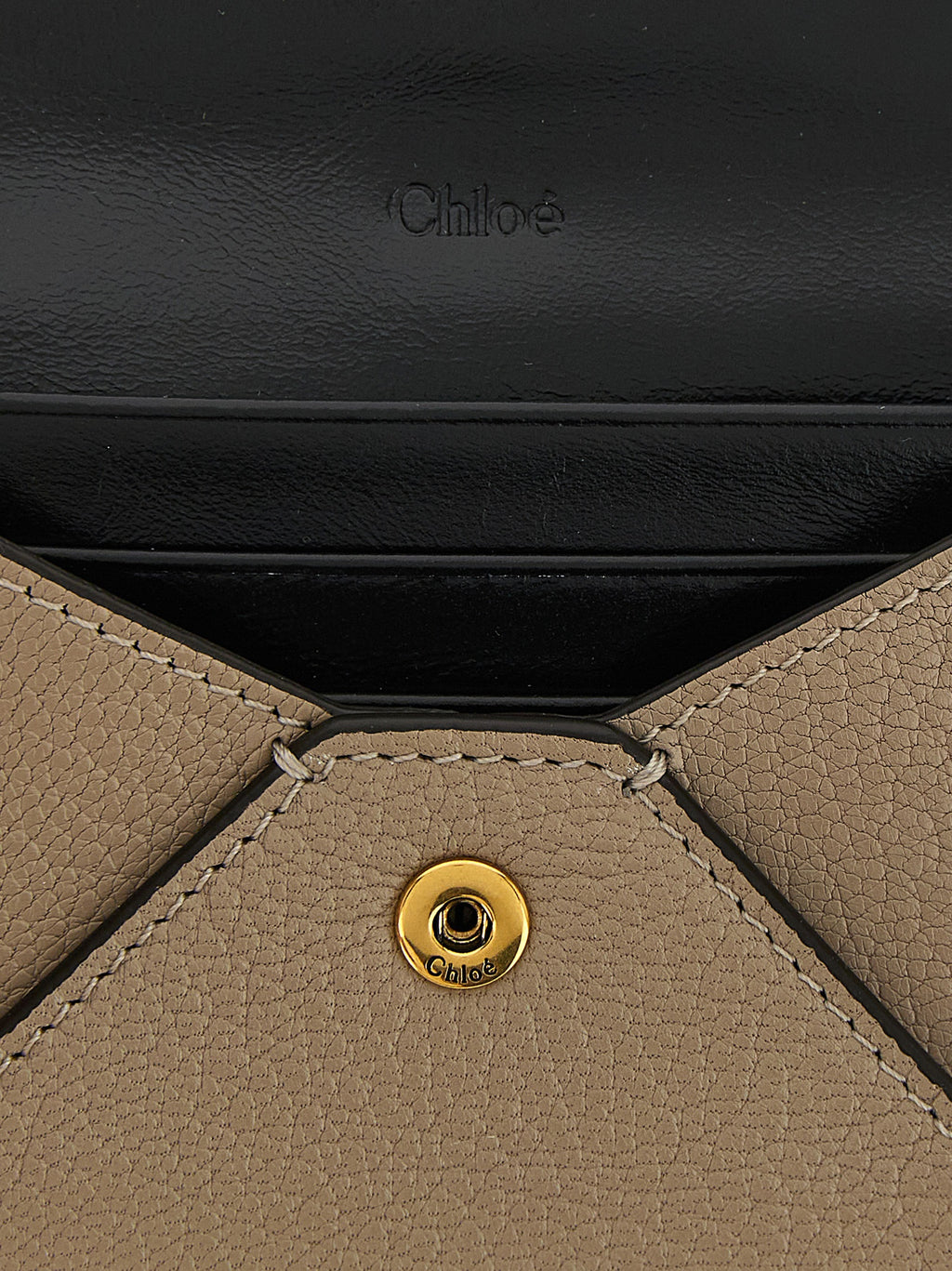 Beige Goatskin Cardholder
