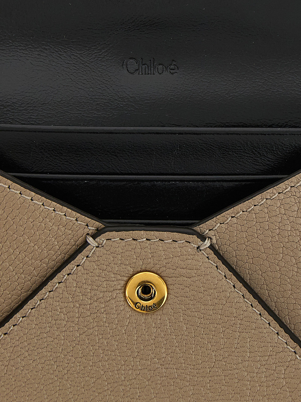 Beige Goatskin Cardholder