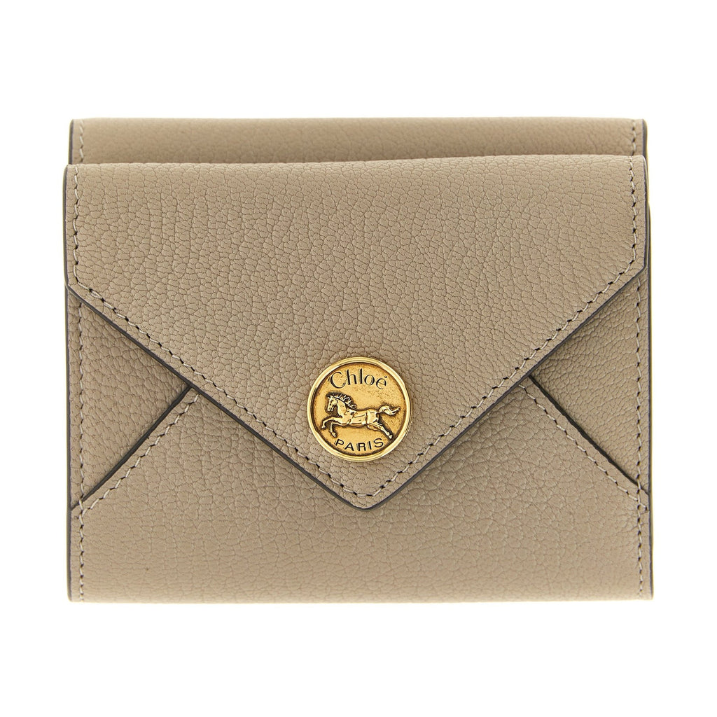Beige Goatskin Cardholder