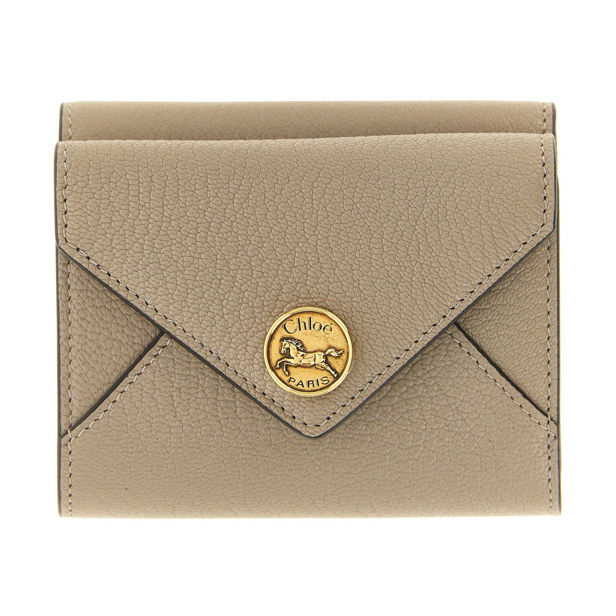 Beige Goatskin Cardholder