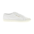 White Calfskin Low Top Sneakers