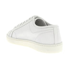 White Calfskin Low Top Sneakers