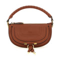 Brown Calfskin Shoulder Bag