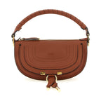 Brown Calfskin Shoulder Bag