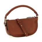 Brown Calfskin Shoulder Bag