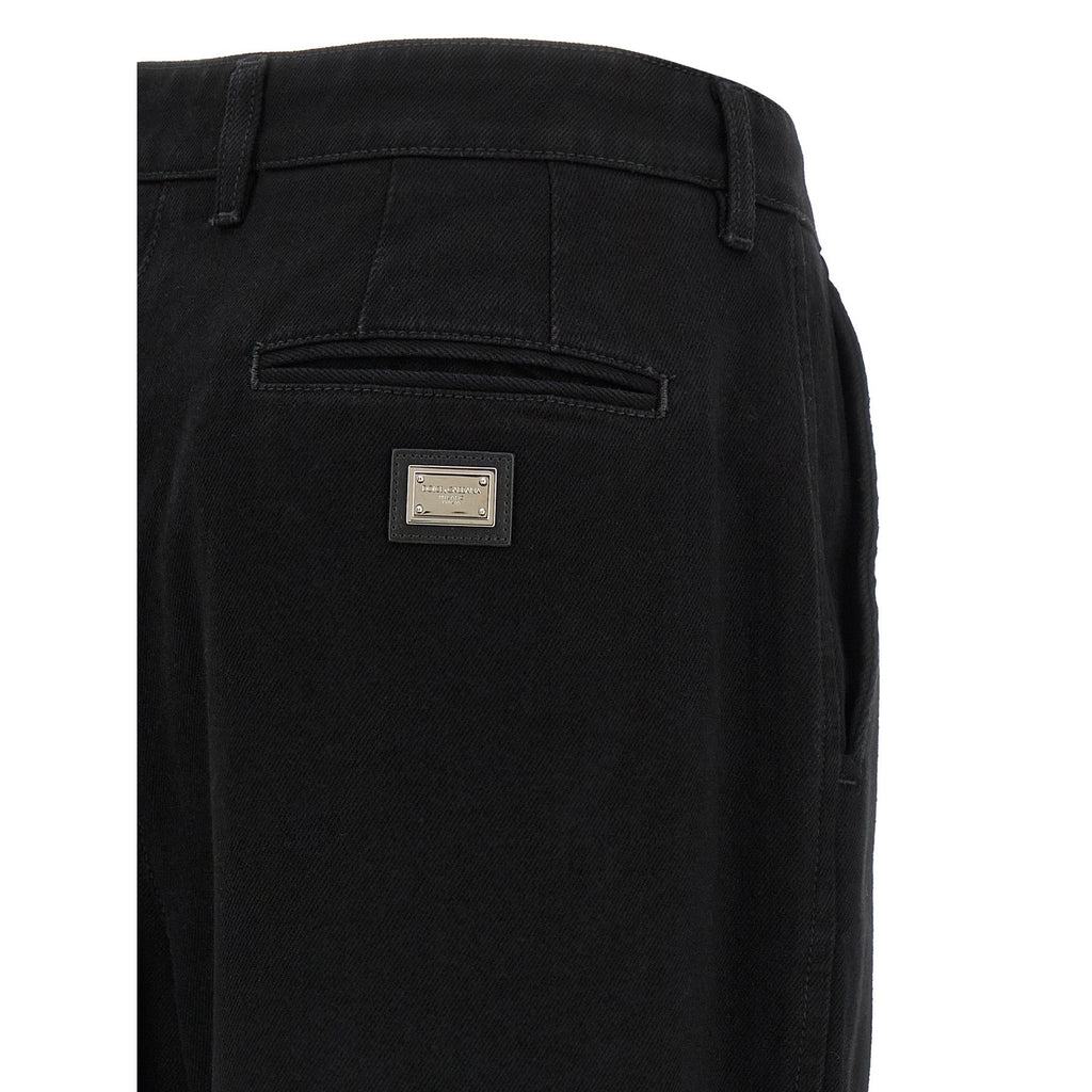 Black Cotton Jeans Denim