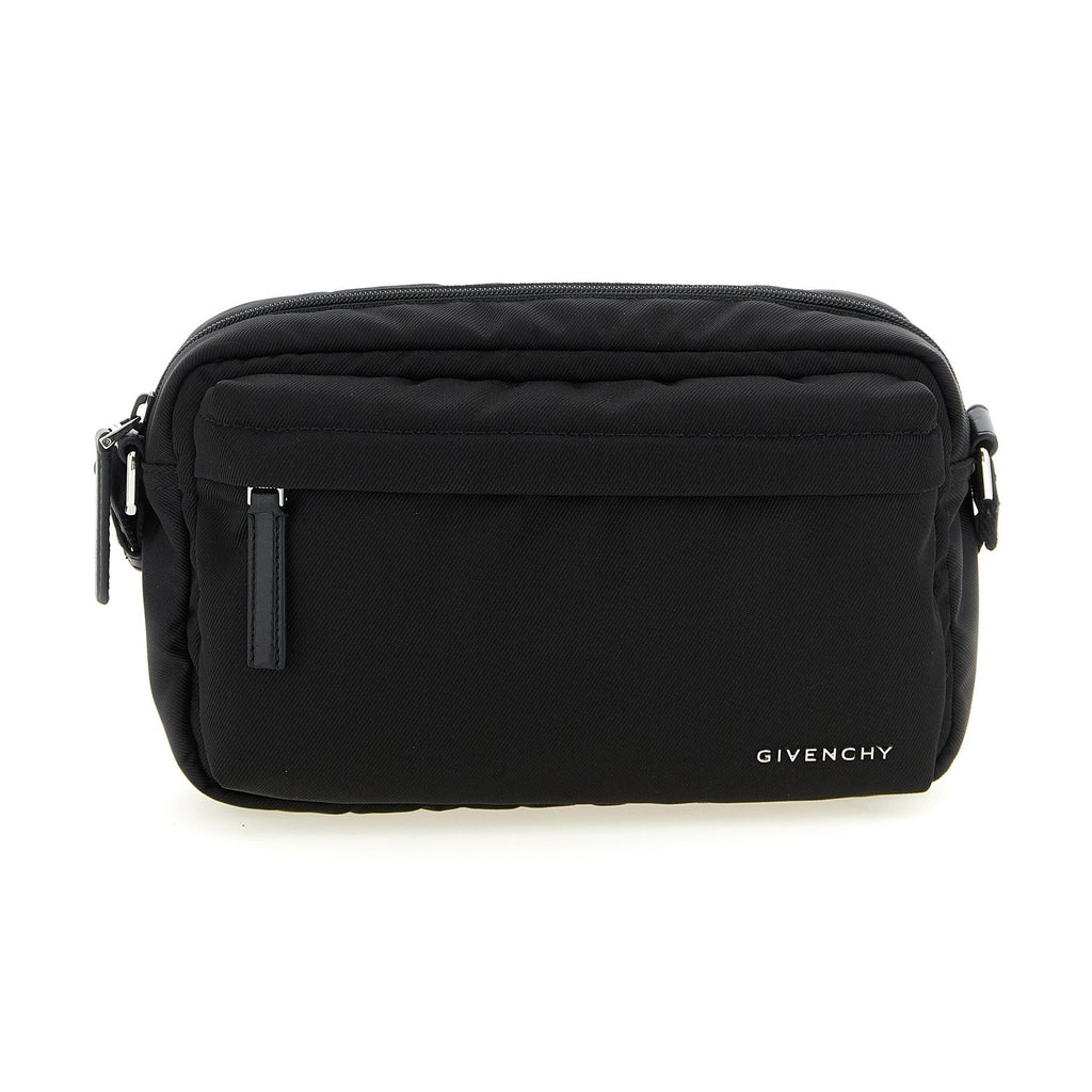 Black Polyamide Crossbody Bag