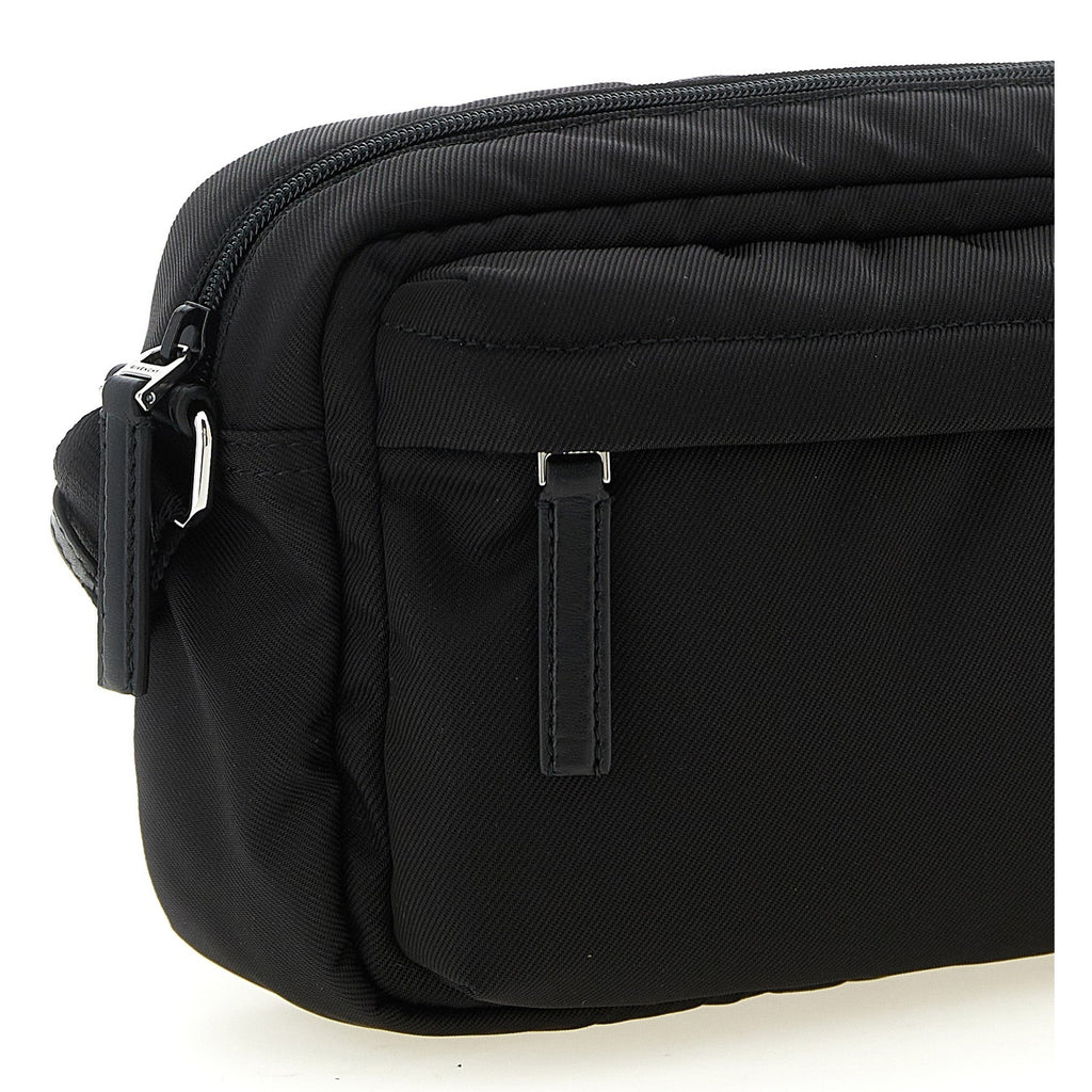 Black Polyamide Crossbody Bag