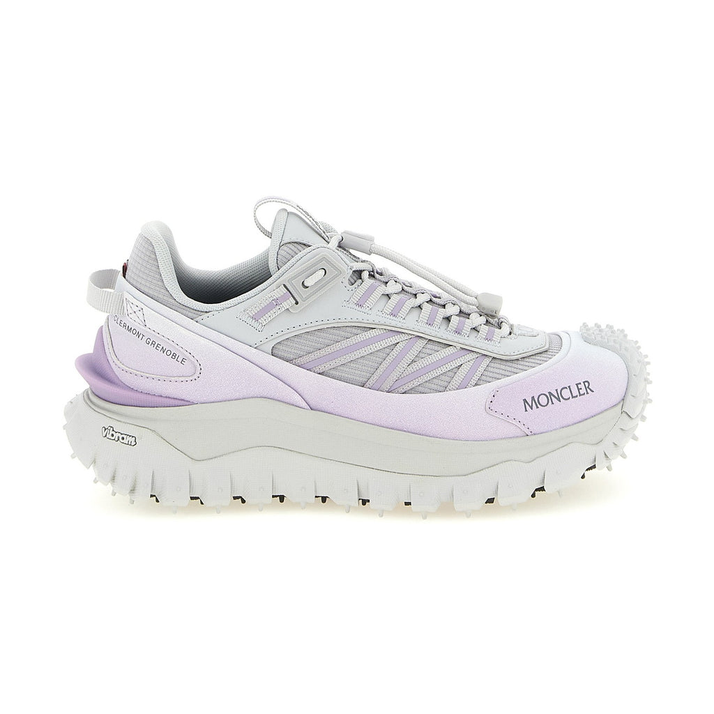 Purple Polyester Athletic Sneakers