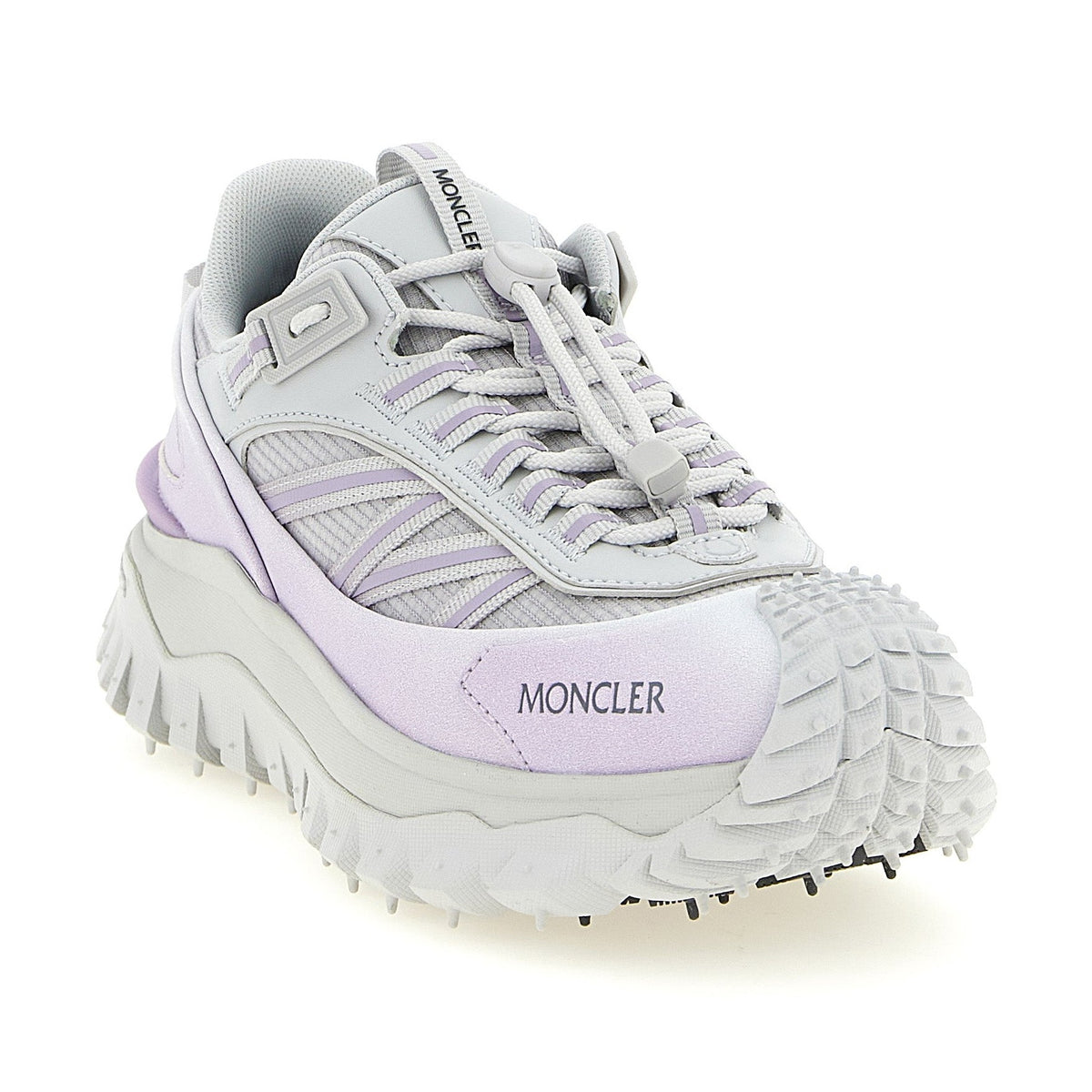 Purple Polyester Athletic Sneakers