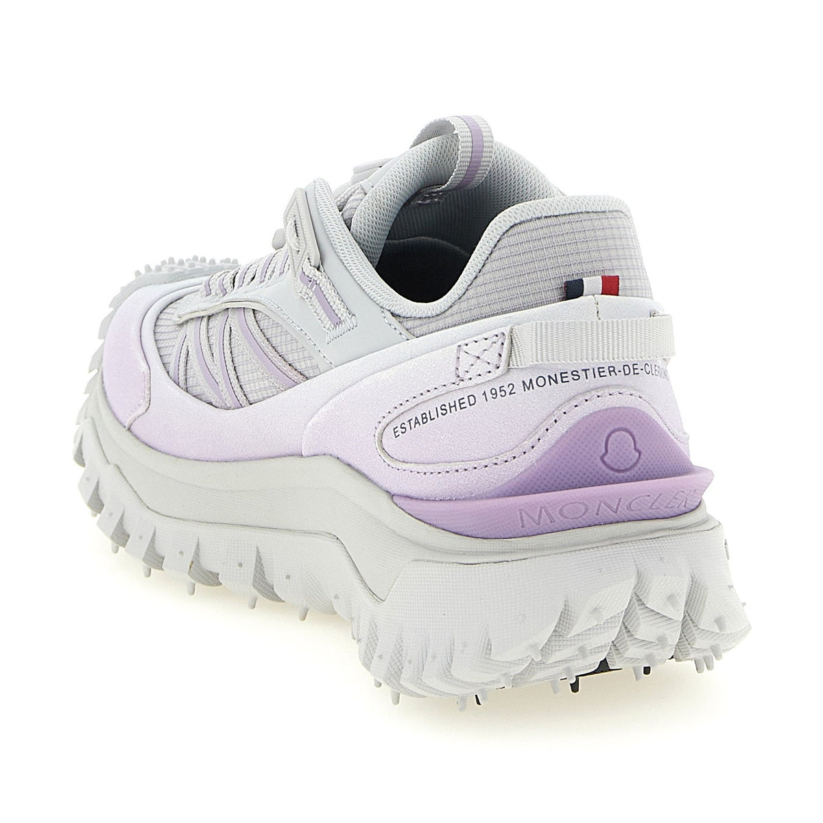 Purple Polyester Athletic Sneakers