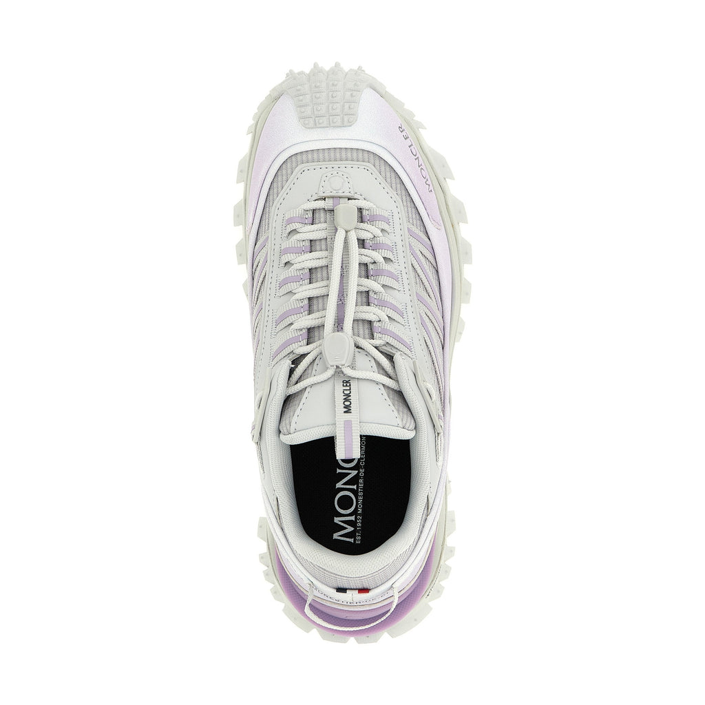 Purple Polyester Athletic Sneakers