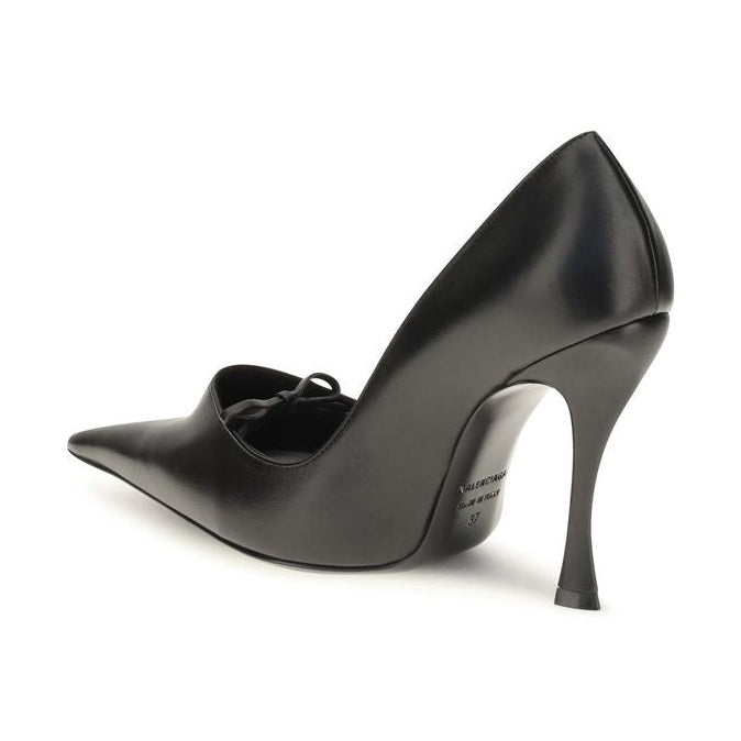 Black Lamb Ovis Aries High Heel Pumps