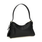 Black Calfskin Shoulder Bag