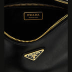 Black Calfskin Shoulder Bag
