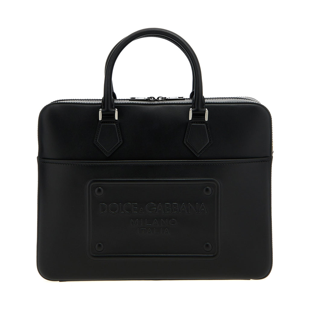 Black Lamb Leather Tote Bag