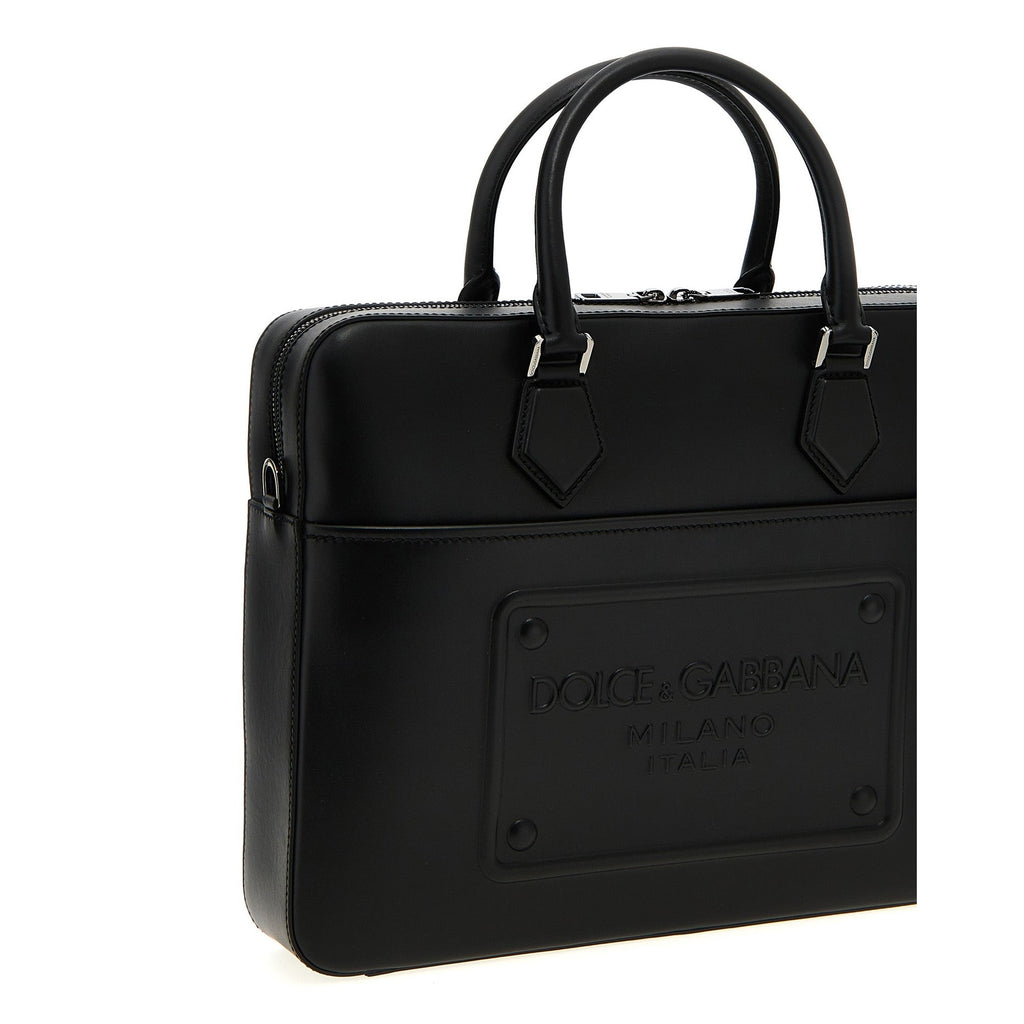 Black Lamb Leather Tote Bag