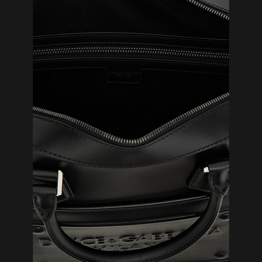 Black Lamb Leather Tote Bag