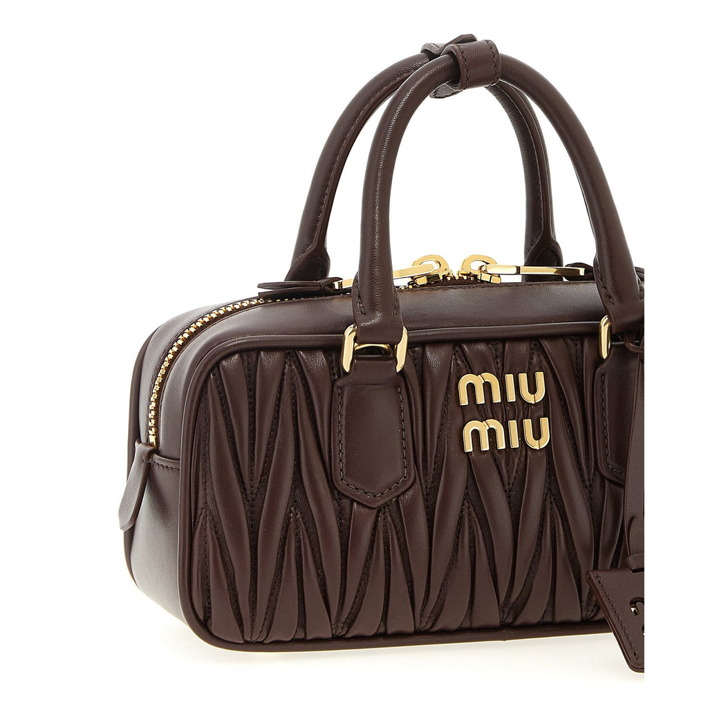 Brown Lamb Leather Handbag