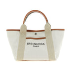 Beige Leather Tote Bag