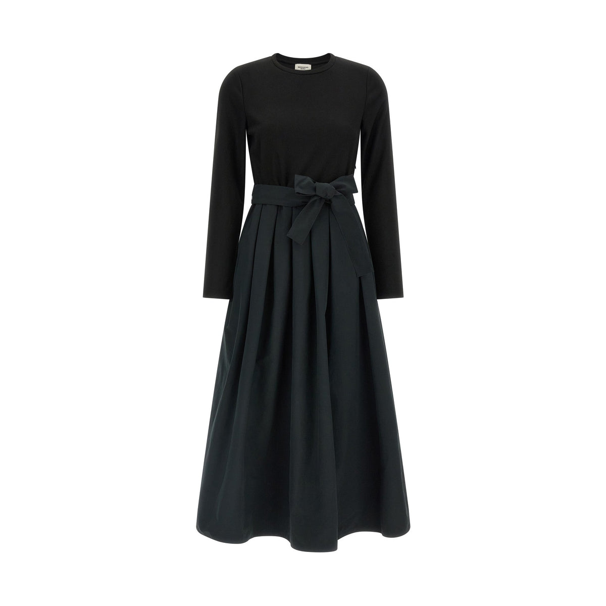 Black Viscose Long Dress