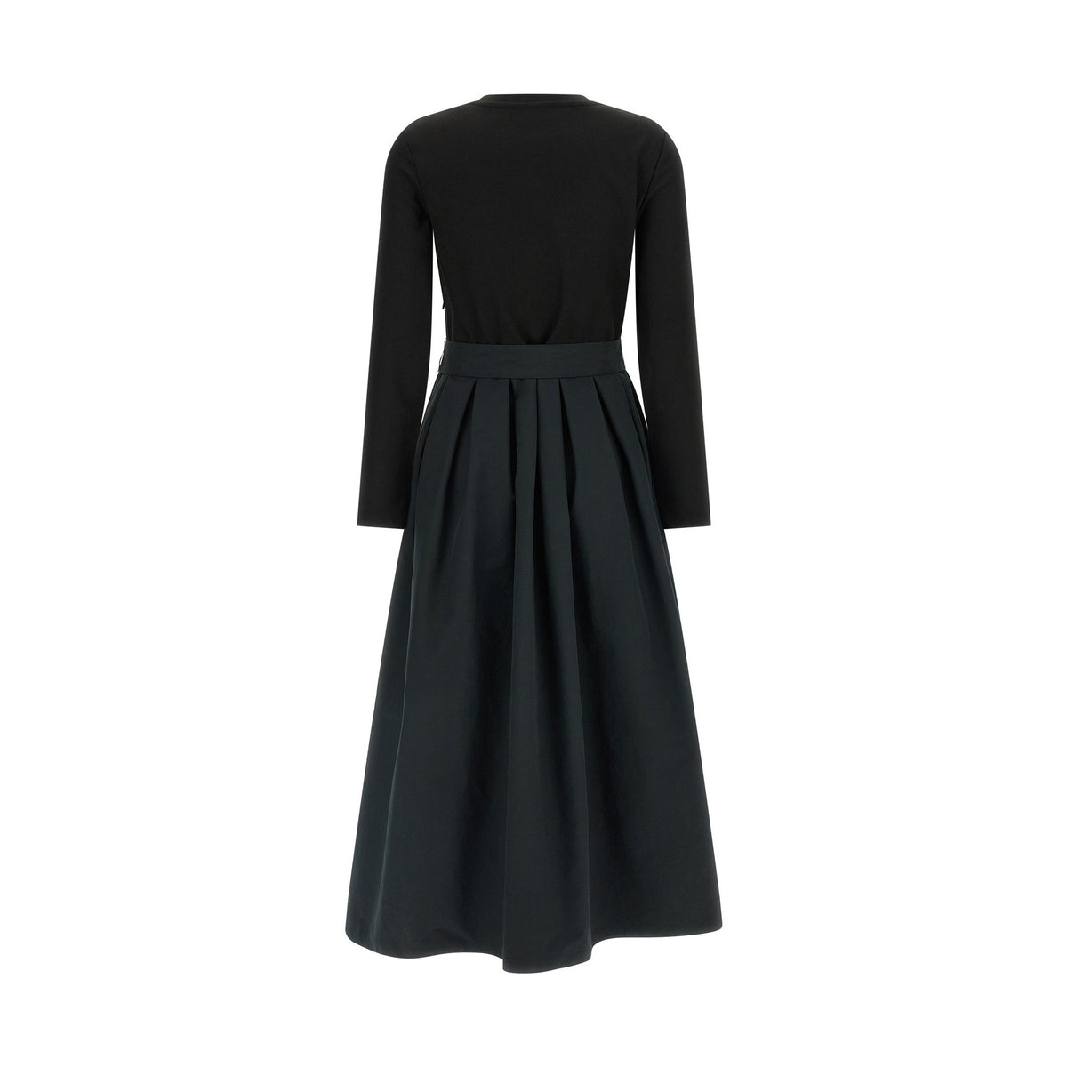 Black Viscose Long Dress