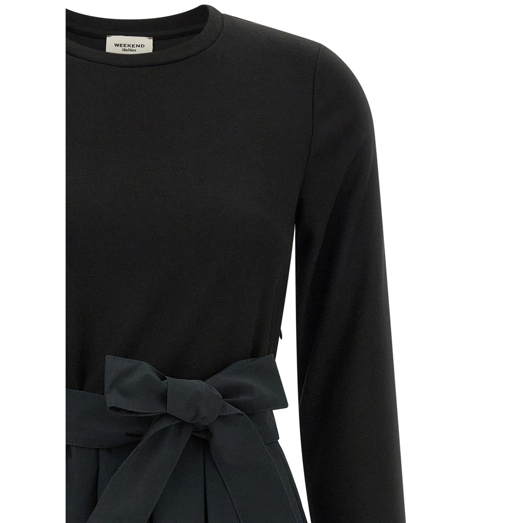 Black Viscose Long Dress