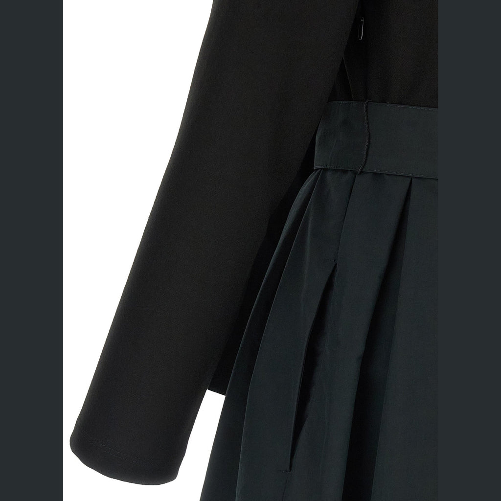 Black Viscose Long Dress