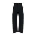 Black Cotton High-Waisted Jean