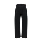 Black Cotton High-Waisted Jean
