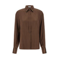 Brown Silk Blouse