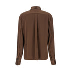 Brown Silk Blouse