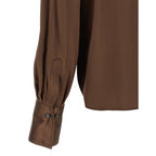 Brown Silk Blouse