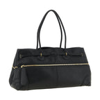 Black Lamb Leather Shoulder Bag