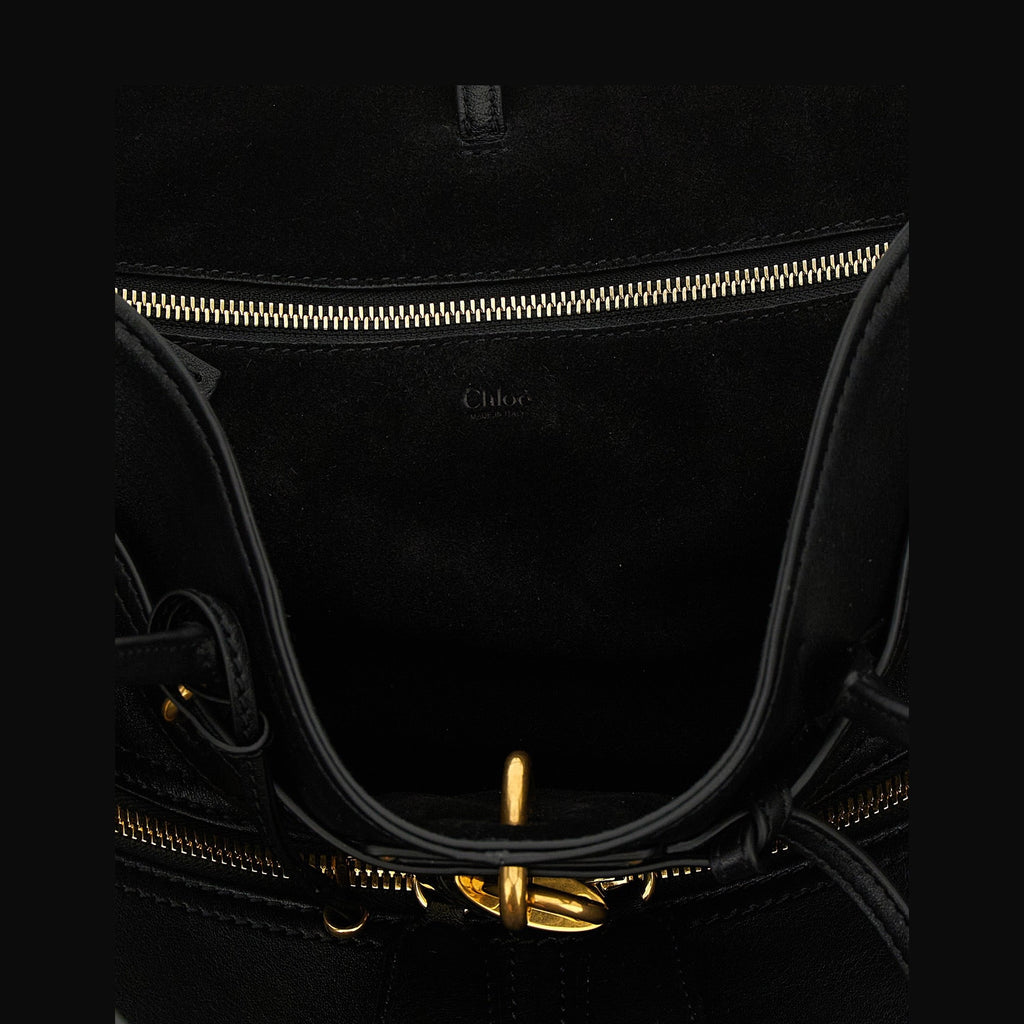 Black Lamb Leather Shoulder Bag