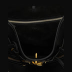 Black Lamb Leather Shoulder Bag