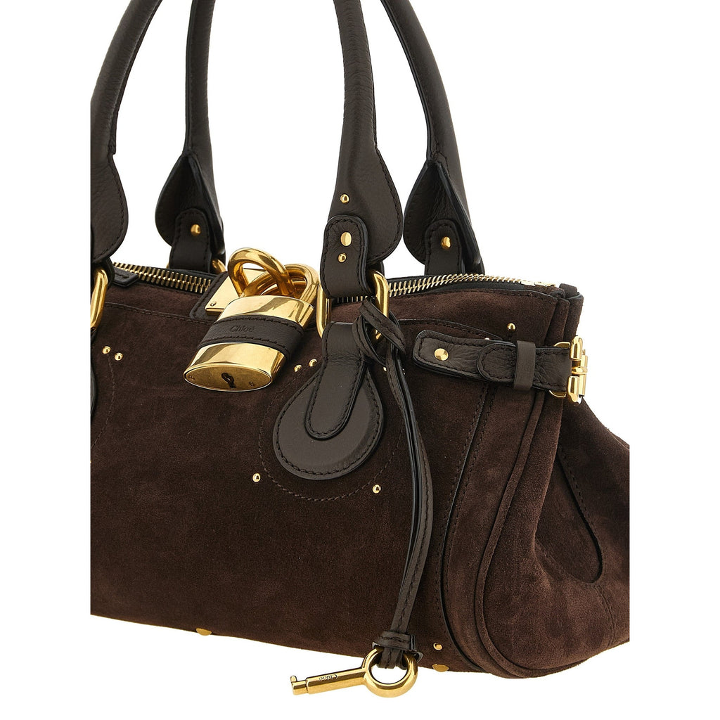 Brown Calfskin Shoulder Bag