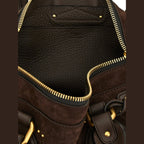 Brown Calfskin Shoulder Bag