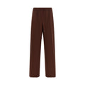 Brown Wool Casual Pants
