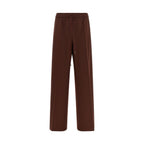 Brown Wool Casual Pants