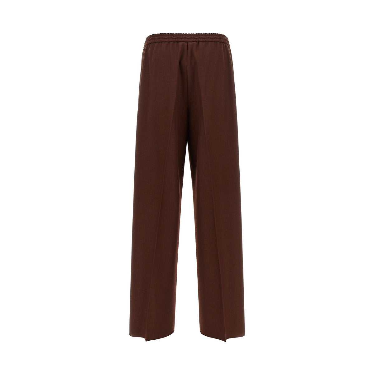 Brown Wool Casual Pants