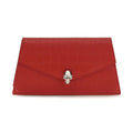 Red Calf Leather Bos Taurus Clutch Bag