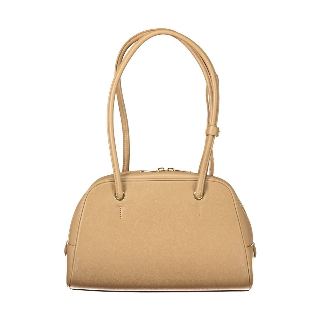 Beige Leather Women's Bag