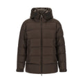 Brown Polyester Full-Length Jacket