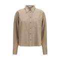 Beige Denim Shirt
