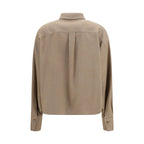 Beige Denim Shirt