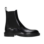 Black Leather Ankle Boots